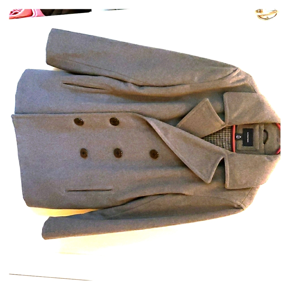 Lands End Mens Wool Pea Coat